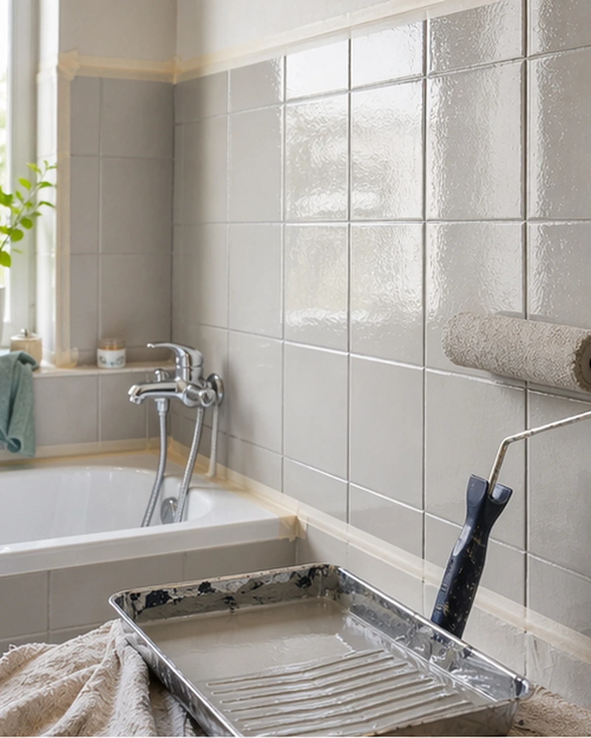 Pintar azulejos de baño