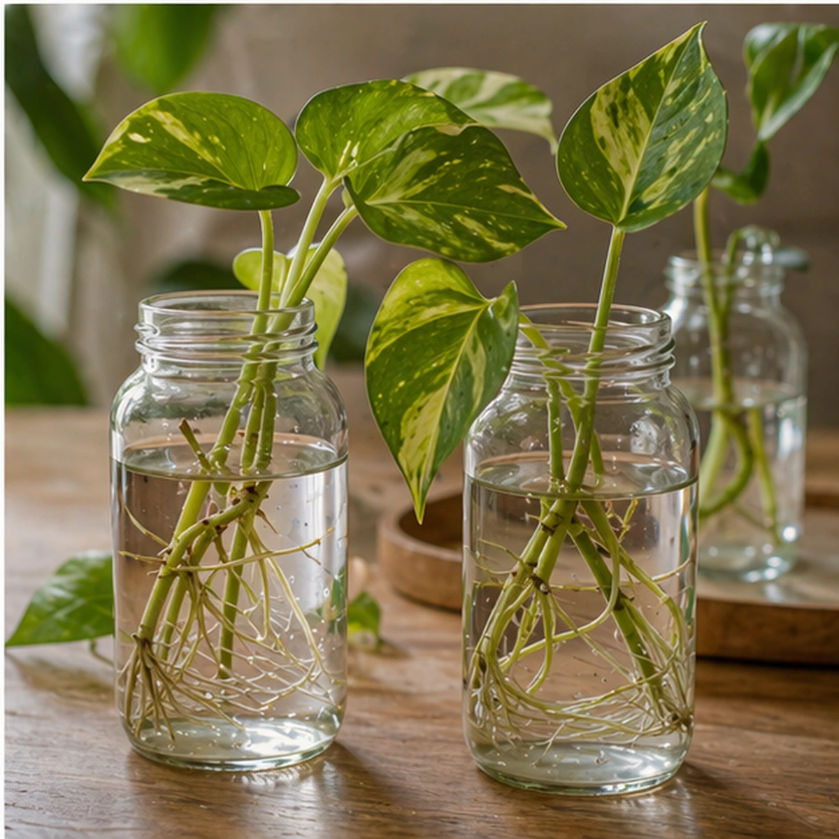 Hacer esquejes Pothos